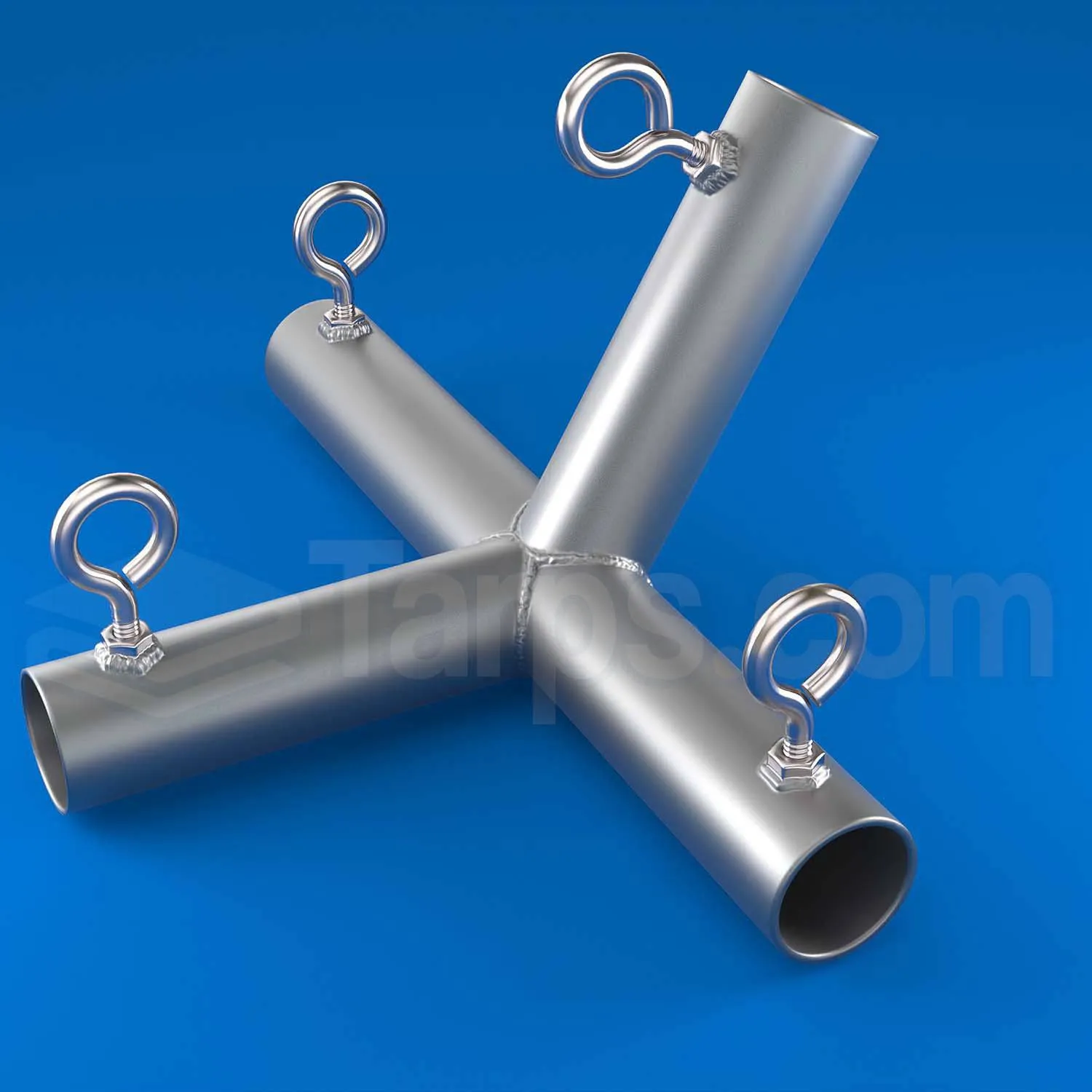1" High Peak Side or Top Center - 4 Way Fitting (FV4-1)