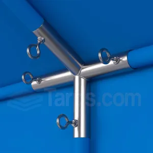 1" High Peak Side or Top Center - 4 Way Fitting (FV4-1)