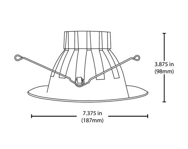 5/6 Inch Black High-Output LED Recessed Downlight, 4000K