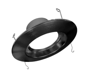5/6 Inch Black High-Output LED Recessed Downlight, 4000K
