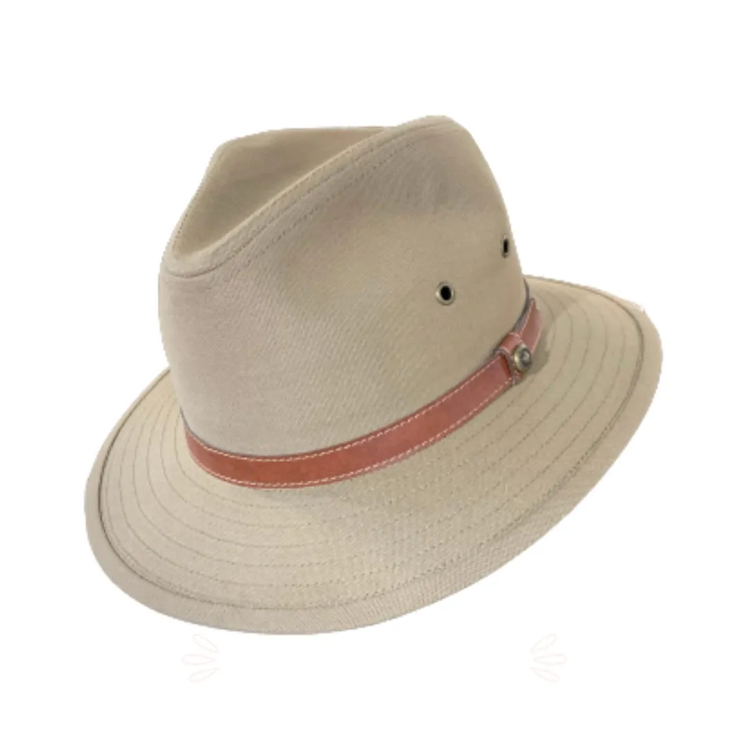 Avenel Blocked Canvas Safari Hat