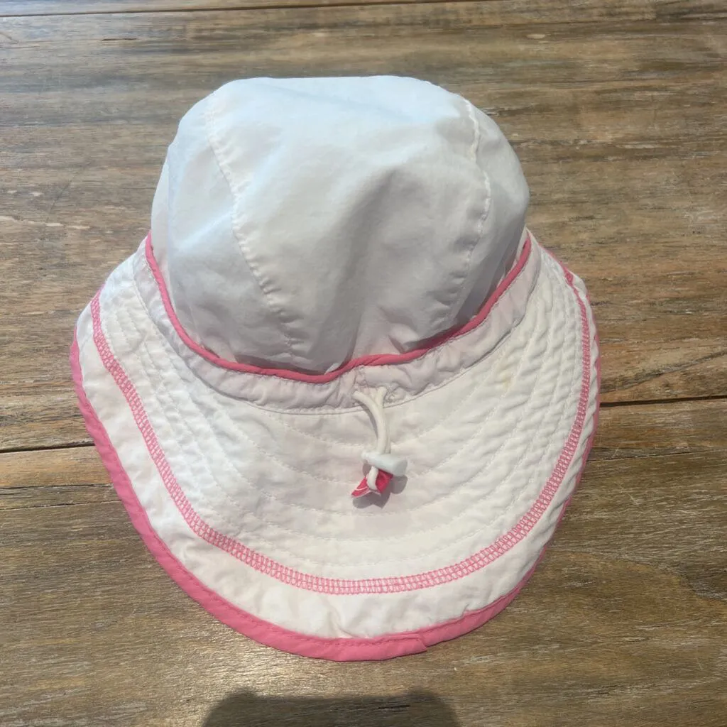 Calikids White ajust toggle brim Summerhat 18m-3T