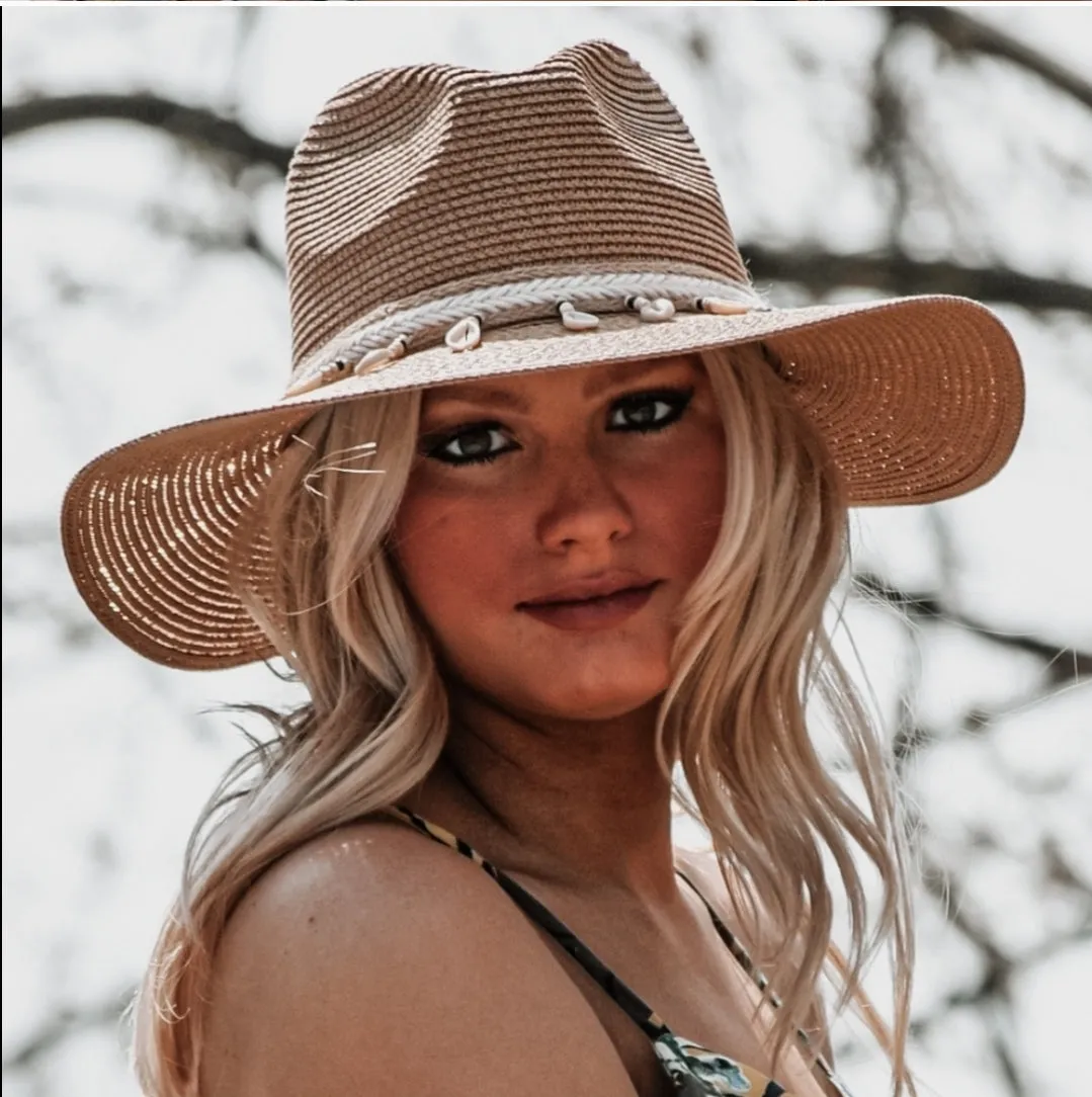 Cowrie Shell Panama Hat
