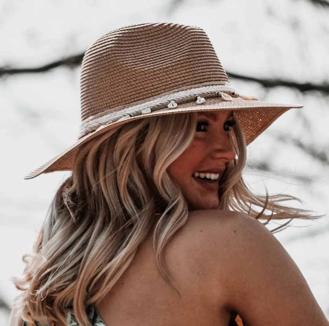 Cowrie Shell Panama Hat
