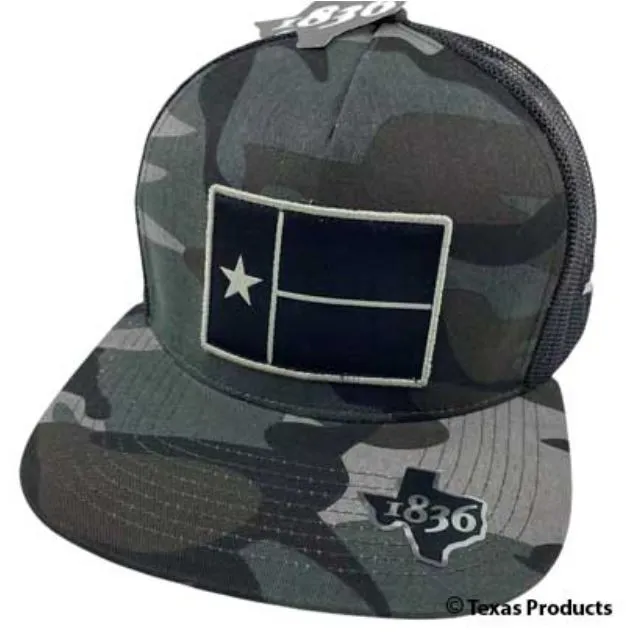 Dark Camo Texas Flag Snapback