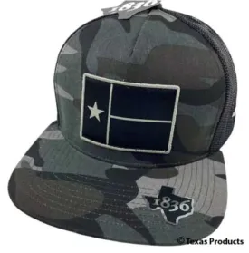 Dark Camo Texas Flag Snapback