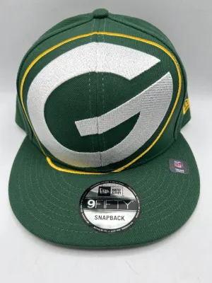 Green Bay Packers NFL New Era 59Fifty Oversized Logo Snapback - Official Team Merchandise