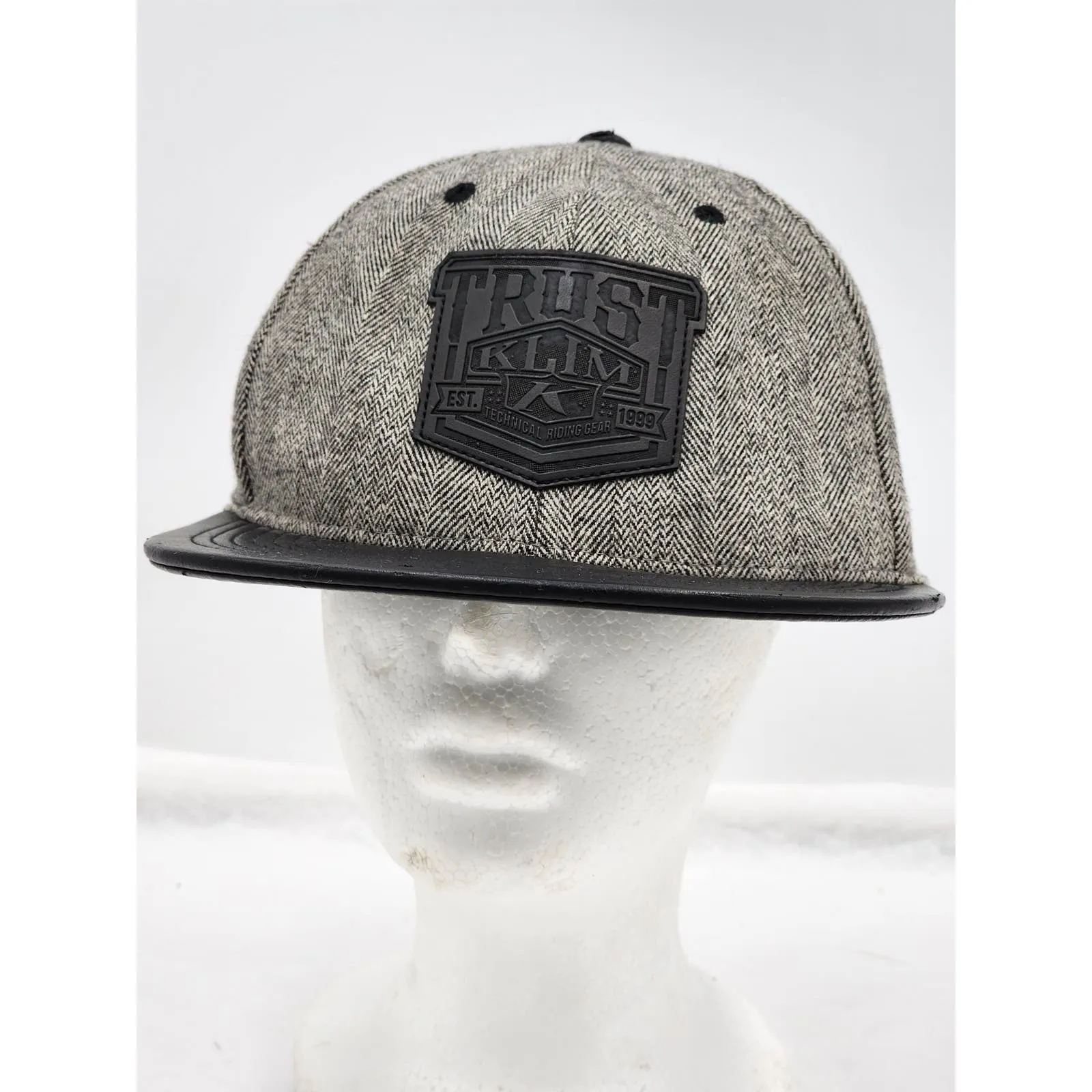 Klim Hat Riding Cap Flat Bill Snapback Flexfit Urban Streetwear Motor Size 7