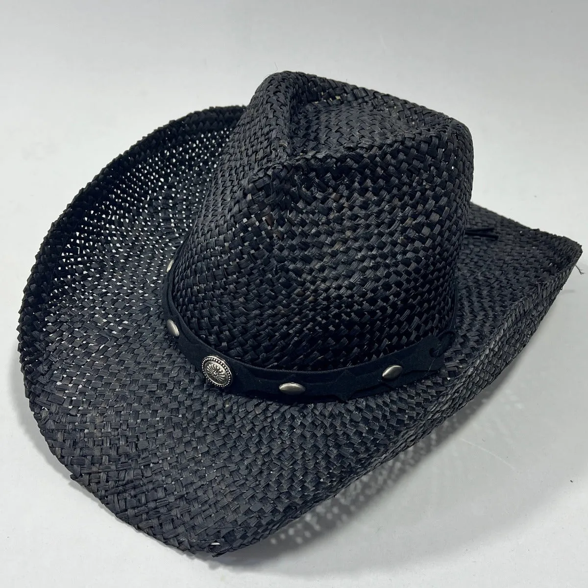 Outback Survival Gear Straw Hat Bundaberg Rum in Black SBUNBK