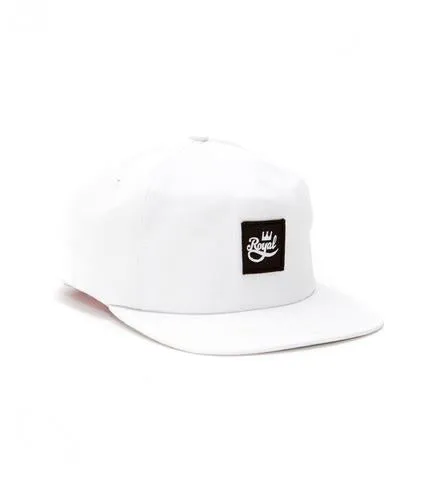 Royal Square Snap-back 5 Panel White
