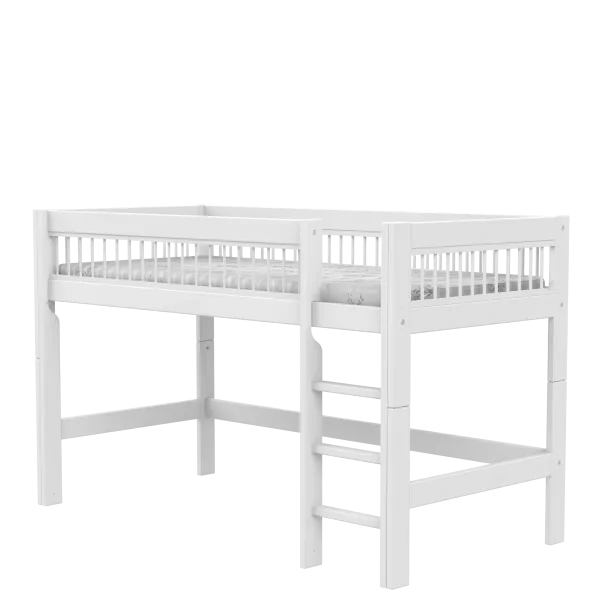 Semi high bed with straight ladder - Breeze