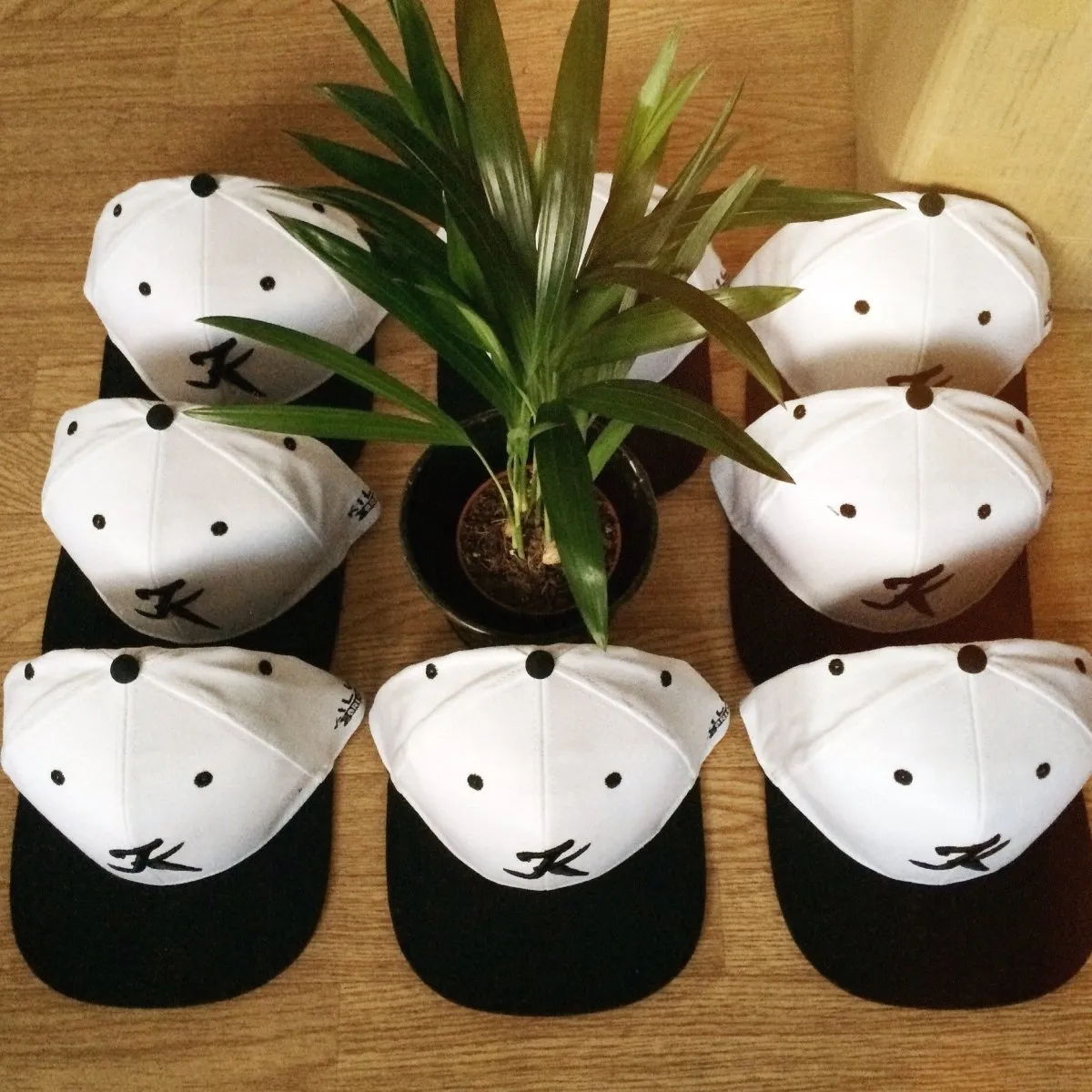 Snapback white-black