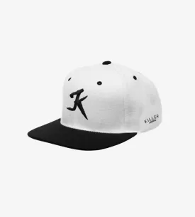 Snapback white-black